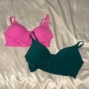 PINK medium bralette pair
